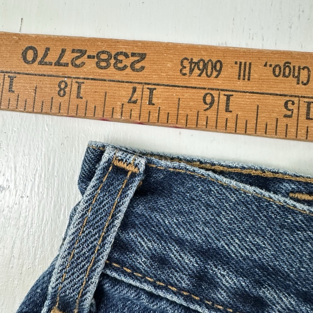 VTG Y2K Levi's 560 Loose Jeans Actual 35x36 Tapered Rare Size Blue Made In USA - Picture 6 of 12
